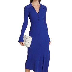 ALC Dress Rib Knit Blue Dress